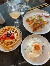 The Vintage Wine Bar signature dishes Croque Madame
Fat Elvis Waffles
Toast Board